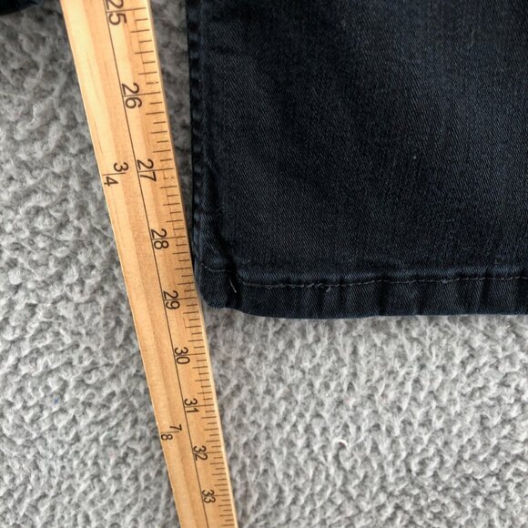 Levis Jeans Womens 12 Black Denim At Waist Bootcut Stretch Signature Western - Picture 10 of 12